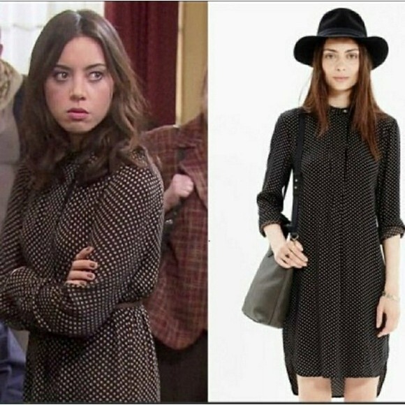 Madewell Dresses & Skirts - Madewell Polkadot Print Long Sleeve Dress Sz XXS